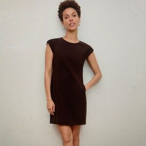 MM. LaFleur Cap-Sleeve Shift Dress